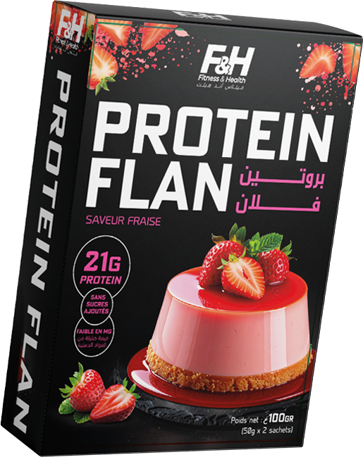Protein Flan Fraise – 100 g