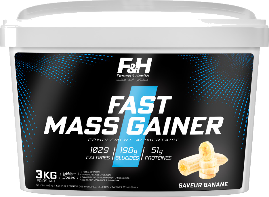Fast Mass Gainer 3 kg – Saveur Banane