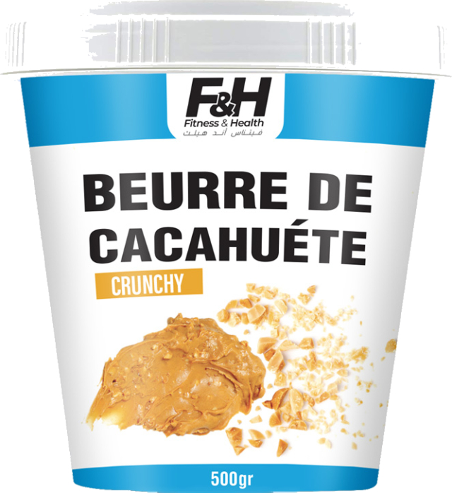 Beurre de cacahuètes crunchy – Seau 500 g