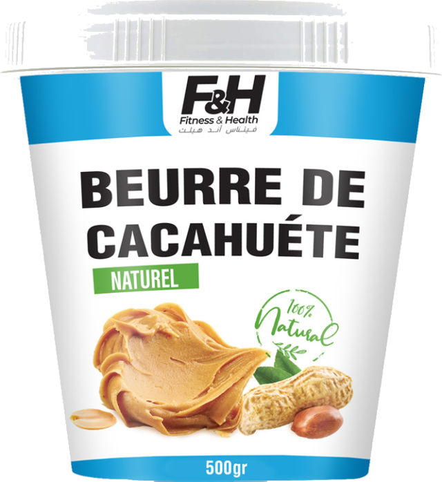 Beurre de cacahuètes Naturel – Seau 500 g