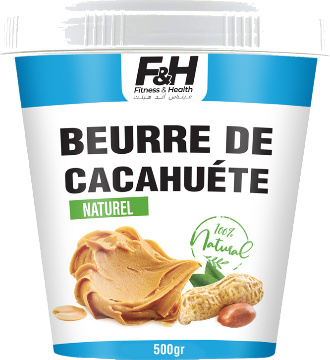 Beurre de cacahuètes Naturel – Seau 500 g