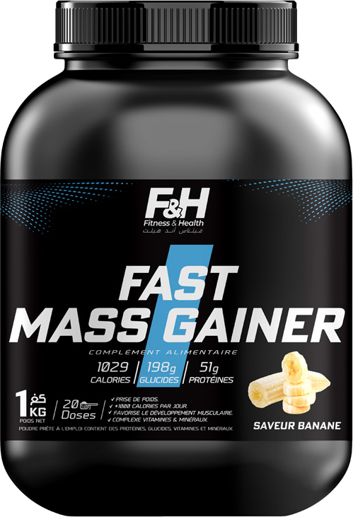 Fast Mass Gainer 1 kg – Saveur Banane