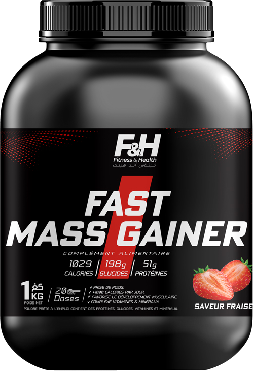 Fast mass gainer 1 kg – Saveur Fraise