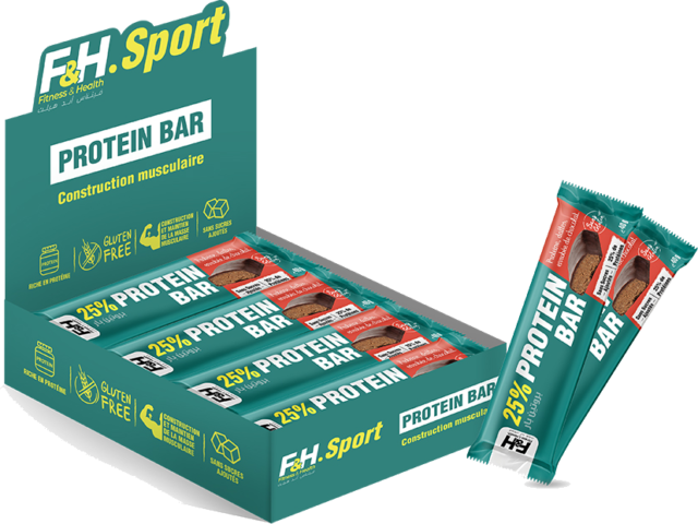 Protein Bars 25% protein – 20 unités