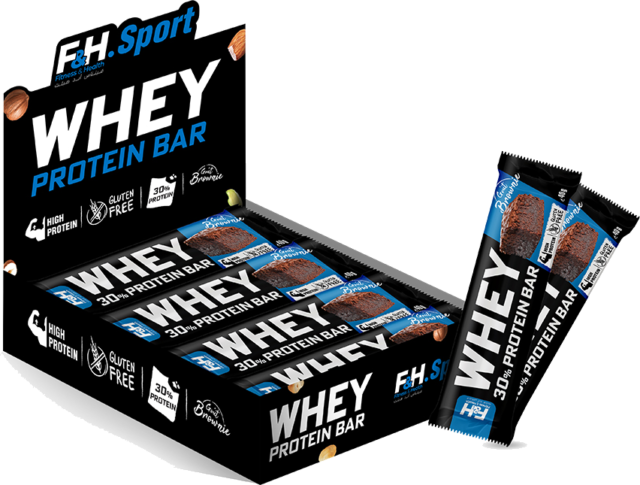 Whey Bars 30% Protein Brownie – 15 unités