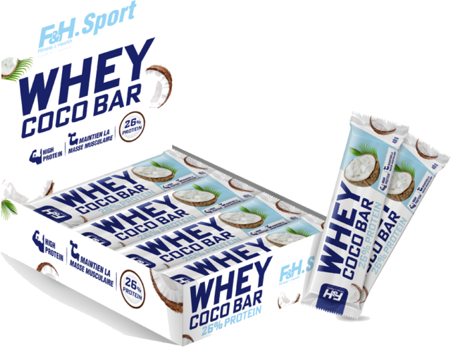 Whey Bars 26% Protein Noix de Coco – 15