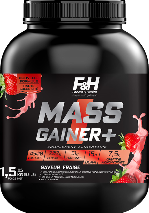 Fast Mass Gainer Plus+ 1,5 kg – Saveur Fraise