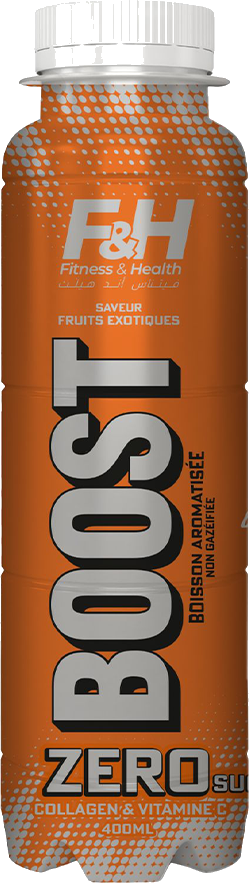F&H Boost Orange Twist – énergisante non gazéifiée – 8 unités