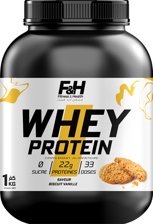 Whey protéine Saveur Biscuit vanille – 1 kg