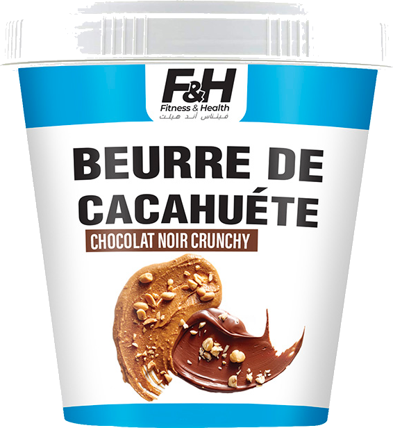 Beurre de cacahuètes crunchy chocolat – Seau 330 g