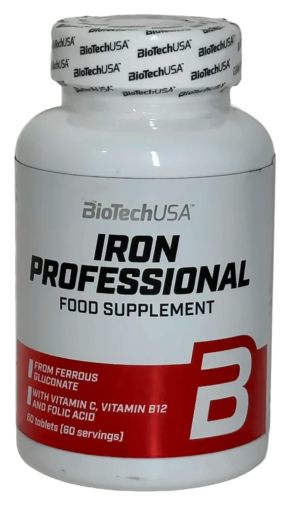 BioTechUSA Iron Professional – 60 comprimés