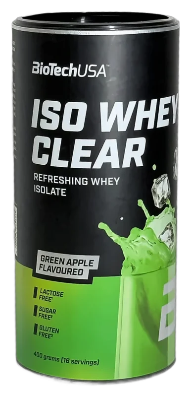 BioTechUSA Iso Whey Clear – Pomme verte – 400 g