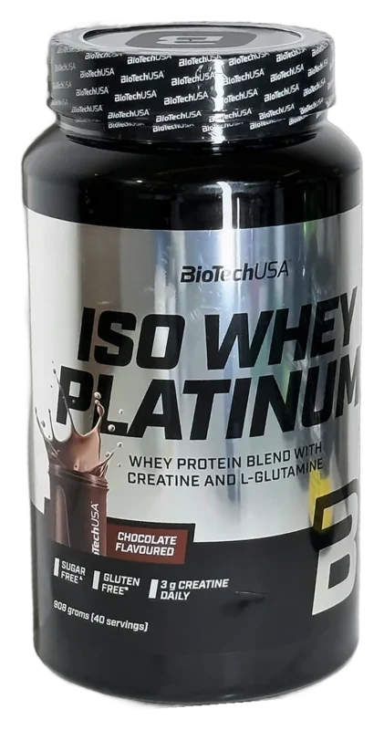 BioTechUSA Iso Whey Platinum – Chocolat – 908 g