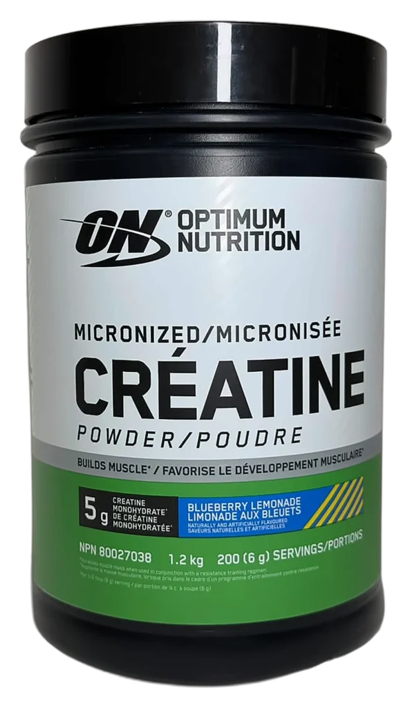 Optimum Nutrition Micronized Creatine Powder – Limonade aux bleuets – 1,2 kg