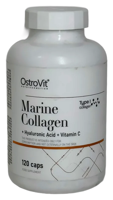 OstroVit Marine Collagen + Acide hyaluronique + Vitamine C – 120 gélules