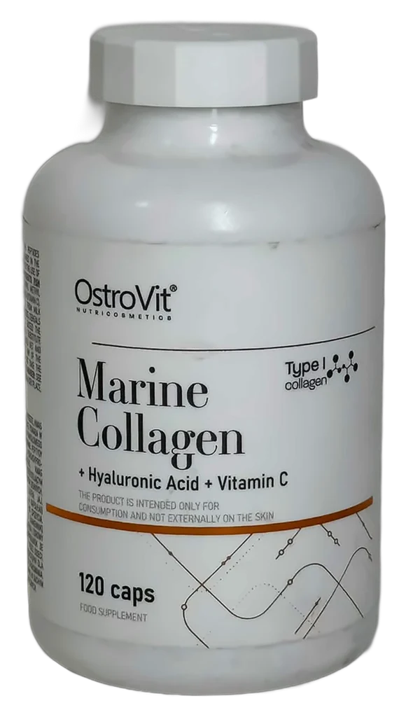 OstroVit Marine Collagen + Acide hyaluronique + Vitamine C – 120 gélules