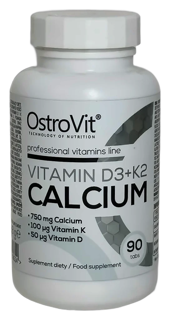 OstroVit Vitamin D3+K2 Calcium – 90 comprimés